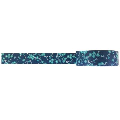 Wrapables Floral & Nature Washi Masking Tape - Midnight Bloom Image 1