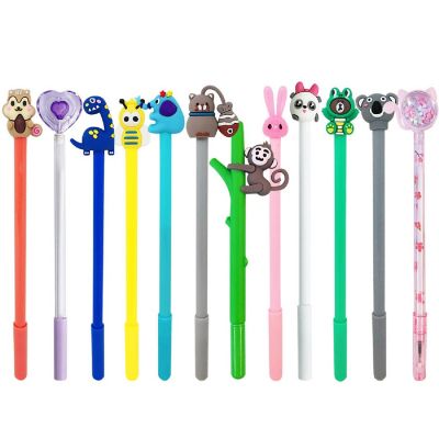 Wrapables Gel Pens (12 pack), Comical Characters Image 1
