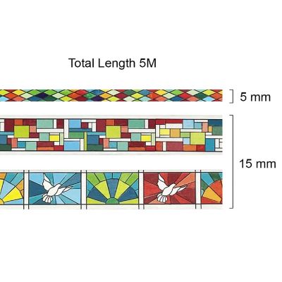 Wrapables Geometric Washi Masking Tape Set (3 Rolls) Image 3