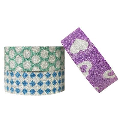 Wrapables Hearts Dots and Checkers 5M x 15mm Washi Masking Tape (set of 3) Image 2