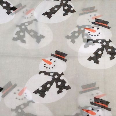 Wrapables Lightweight Winter Christmas Holiday Infinity Scarf, Snowmen Image 3