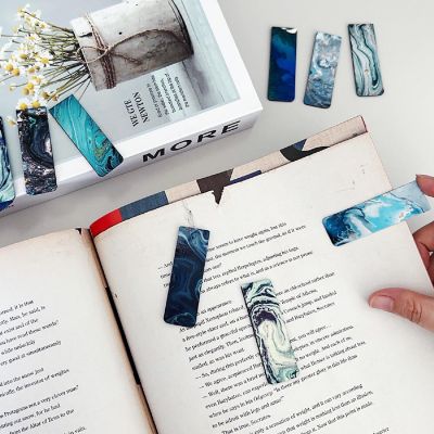Wrapables Magnetic Bookmarks, Page Marker, Page Clips Reading Supplies (30 pcs), Ocean Image 2