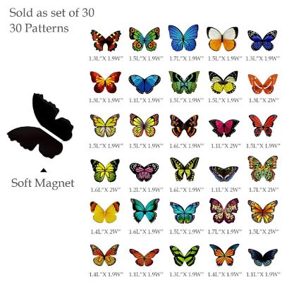 Wrapables Magnetic Butterfly Bookmarks, Page Marker, Foldable Butterfly Page Clips (30 pcs) Image 1