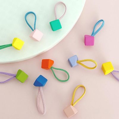 Wrapables Mini 3D Cube Hair Ties (Set of 10) Image 1