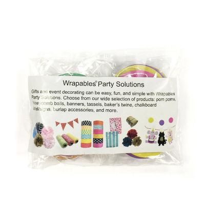 Wrapables Multicolor Circle Dot Paper Garland Hanging D&#233;cor, 26Ft, Set of 2 Image 3
