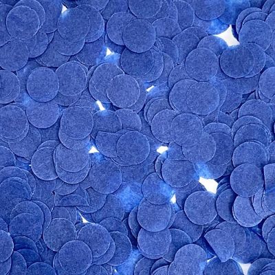 Wrapables Navy 0.5" Round Tissue Paper Confetti Image 1