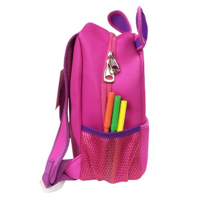 Wrapables Neoprene Fun Pals Backpack for Toddlers, Hot Pink Dog Image 1