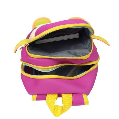 Wrapables Neoprene Fun Pals Backpack for Toddlers, Pink and White Penguin Image 3