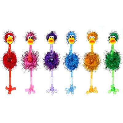 Wrapables Novelty Ostrich Ballpoint Pens (Set of 6) Image 1