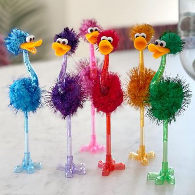 Wrapables Novelty Ostrich Ballpoint Pens (Set of 6) Image 2