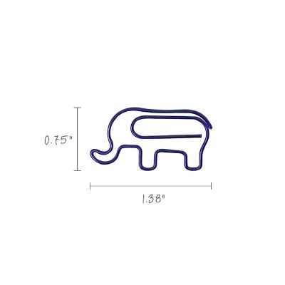 Wrapables Paper Clips (Set of 50), Elephants Image 1