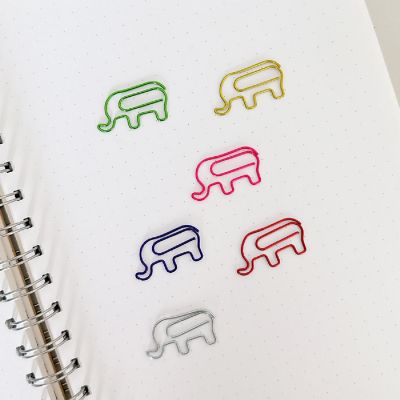 Wrapables Paper Clips (Set of 50), Elephants Image 3