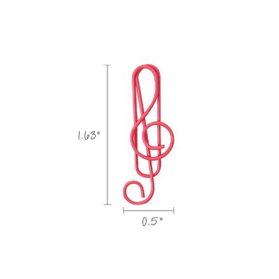 Wrapables Paper Clips (Set of 50), Treble Clef Image 1