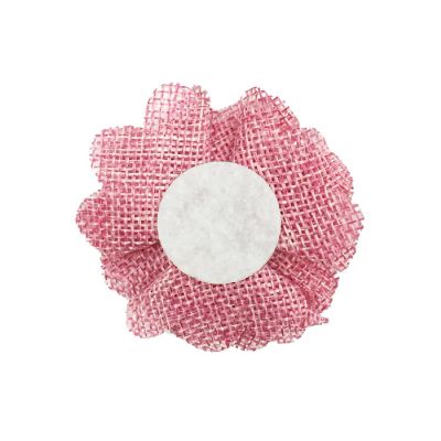 Wrapables Pink Burlap Flower Embellishment Burlap Roses (20pcs) Image 1