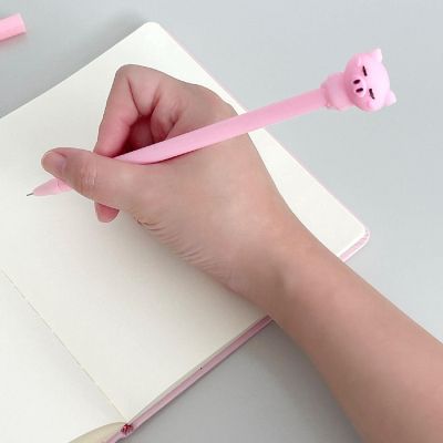 Wrapables Pink Piggy Cute Notebook Gel Pen Set, Diary Journal Gift Set Image 2