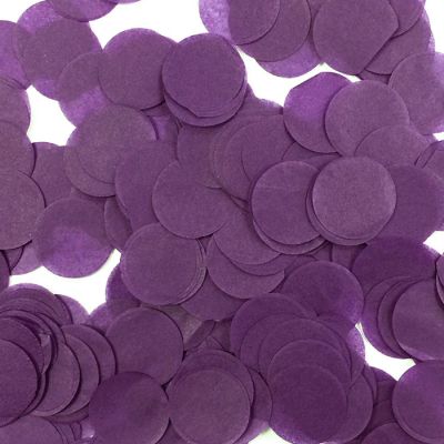 Wrapables Purple Round Tissue Paper Confetti 1" Circle Confetti Image 1