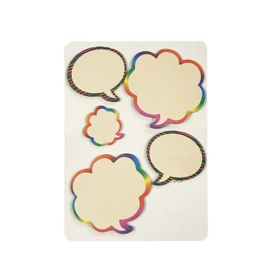 Wrapables Rainbow Thinking Bubble Sticky Notes (Set of 2) Image 1