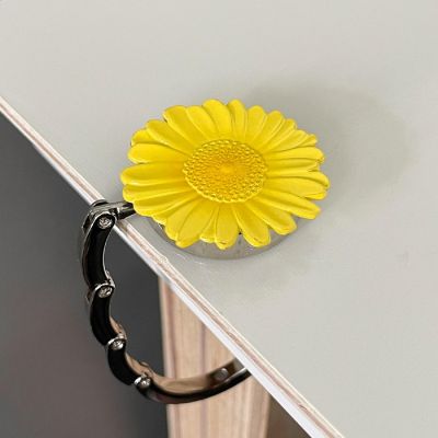 Wrapables Scenic Purse Hook Hanger, Foldable Handbag Table Hanger, Sunflower Image 2