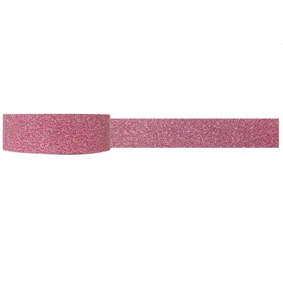 Wrapables Shimmer Washi Masking Tape, Pink Image 1