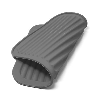 Wrapables Silicone Trivet, Multi-use Durable Flexible Non-Slip Insulated Silicone Mat (Set of 2), Dark Grey Image 2