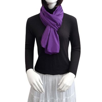 Wrapables Soft Jersey Knit Infinity Scarf, Purple Image 1