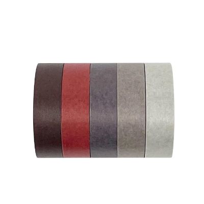 Wrapables Solid Color 10mm x 5M Washi Tape (Set of 5), Dusk Image 2