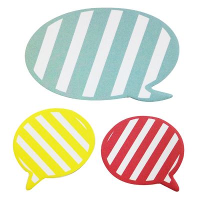 Wrapables Striped Talking Bubble Sticky Notes Image 1