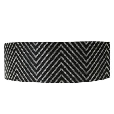 Wrapables Striped Washi Masking Tape, Black Tread Image 1