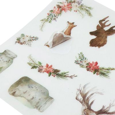 Wrapables Washi Scrapbooking Stickers Box Set, Wilderness Animals (20 sheets) Image 3