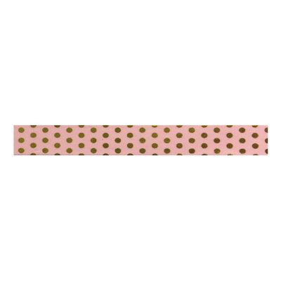 Wrapables Washi Tapes Decorative Masking Tapes, Gold and Pink Dots Image 1