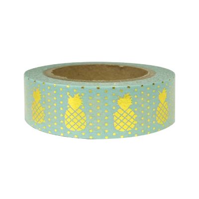 Wrapables Washi Tapes Decorative Masking Tapes, Pineapples Melon Image 1