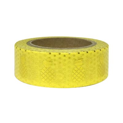 Wrapables Washi Tapes Decorative Masking Tapes, Pineapples Yellow Image 1