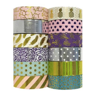 Wrapables Washi Tapes Decorative Masking Tapes, Set of 12, ADSET61 Image 1