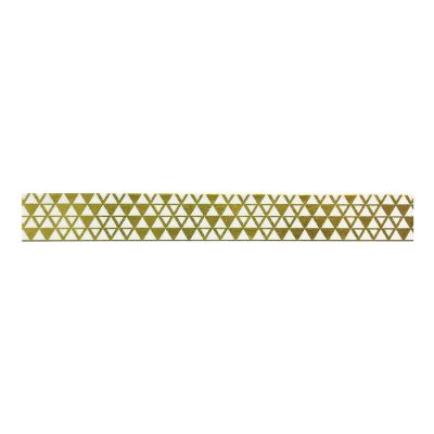 Wrapables Washi Tapes Decorative Masking Tapes, Shiny Gold Pyramids Image 1