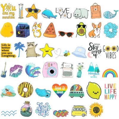 Wrapables Waterproof Vinyl Stickers for Water Bottles, Laptop 100pcs, Good Vibes Image 2