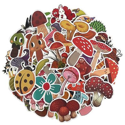 Wrapables Waterproof Vinyl Stickers for Water Bottles, Laptops, 100pcs, Plants & Animals Image 1