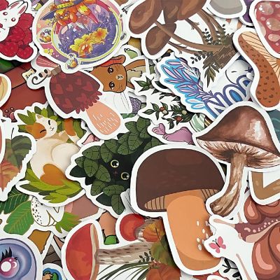 Wrapables Waterproof Vinyl Stickers for Water Bottles, Laptops, 100pcs, Plants & Animals Image 3