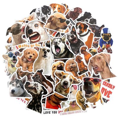 Wrapables Waterproof Vinyl Stickers for Water Bottles, Laptops 100pcs, Silly Puppies Image 1