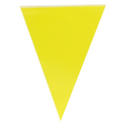 Wrapables Yellow Triangle Pennant Banner Party Decorations Image 1