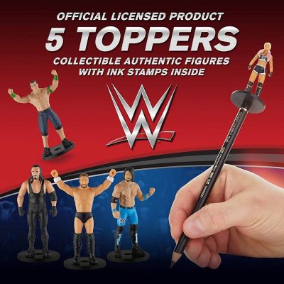 WWE Pencil Toppers 5pk Bliss AJ Styles Reigns Undertaker Daniel Bryan PMI International Image 2