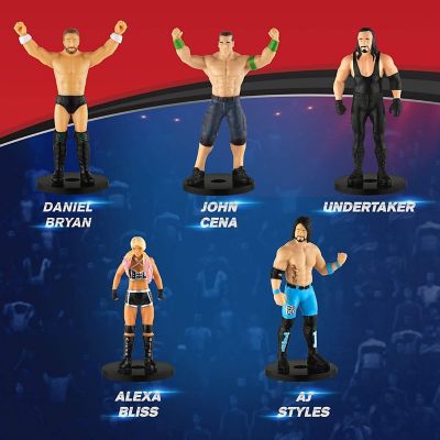 WWE Pencil Toppers 5pk Bliss AJ Styles Reigns Undertaker Daniel Bryan PMI International Image 3