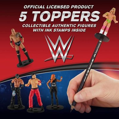 WWE Superstar Pencil Toppers 5pk Party Image 1