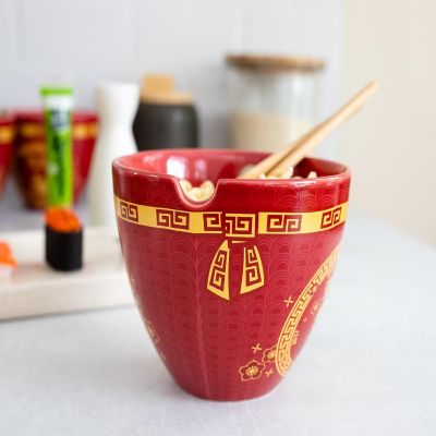 Year Of The Snake Chinese Zodiac 16-Ounce Ramen Bowl and Chopstick Set Image 2