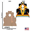 Yellow Race Car Photo Cardboard Cutout Stand-Up Image 1