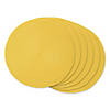Yellow Round Polypropylene Woven Placemat (Set Of 6) Image 1