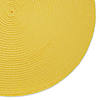Yellow Round Polypropylene Woven Placemat (Set Of 6) Image 2