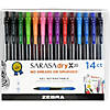 Zebra Pen Sarasa Gel Retractable Gel Pens, Assorted 14-Pack Image 1