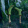Zombie Feet Yard Stakes Halloween Decorations - 2 Pc. Image 1