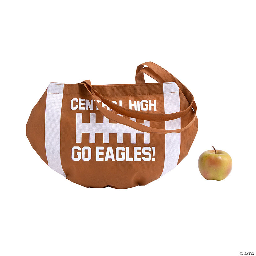 17" x 15" Personalized Large Football Tote Bags - 48 Pc. Image