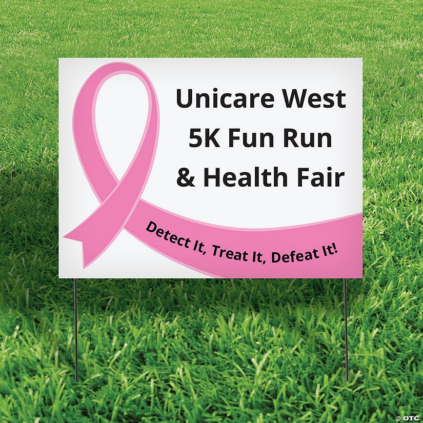 22" x 16" Personalized Awareness Event Double-Sided Yard Sign Image Thumbnail